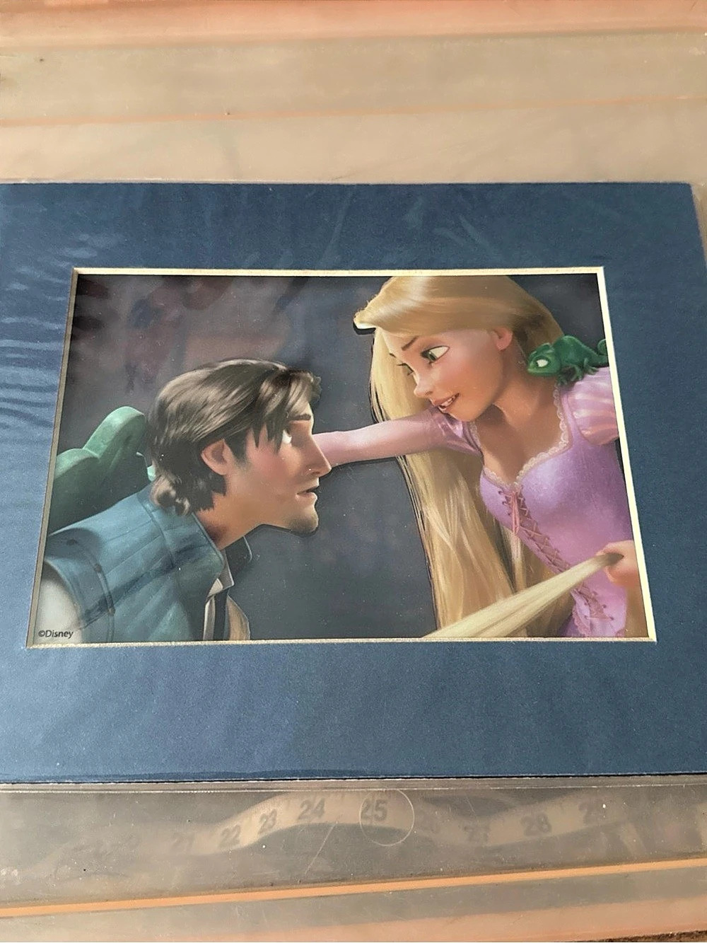 Disney Official Disney Laser Cel Limited Release Art Print Blue & Pink Like New